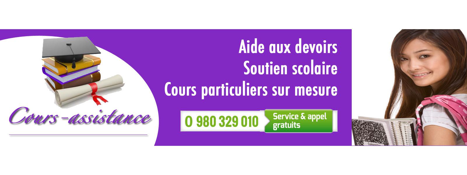 Cours-Assistance, SPÉCIALISTE DU SOUTIEN SCOLAIRE ET DES COURS PARTICULIERS À DOMICILE PARTOUT EN FRANCE