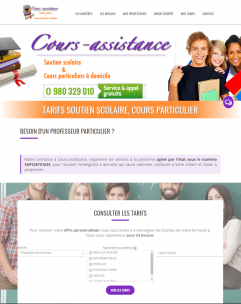 Cours-Assistance, SPÉCIALISTE DU SOUTIEN SCOLAIRE ET DES COURS PARTICULIERS À DOMICILE PARTOUT EN FRANCE